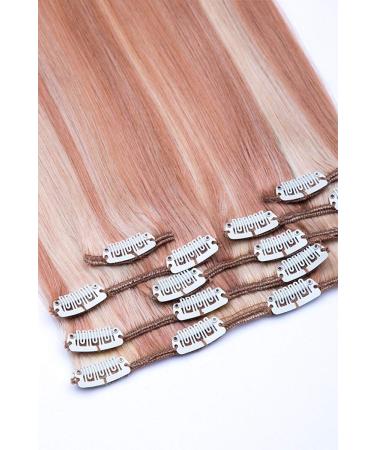 100% Real Hair Clip-In Extensions Set | 7 Part 70g 55cm Hair Extensions #27/613 Honey Blonde - Bright Light Blonde - Buy Online on GoSupps.com