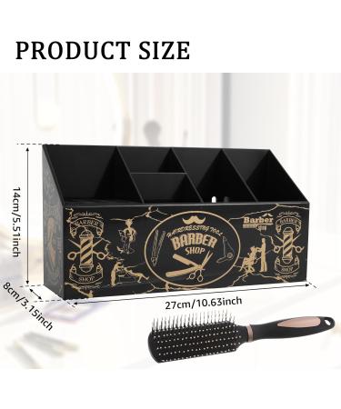 Hairdressing Scissors Holder Shears Block 5 Compartments Barber Shop Scissor Organizer Stand with Removable Sponge Liner Hairdressing Tools Storage Box for Hairstyling Combs Clips Brushes - Buy Online on GoSupps.com