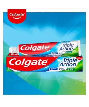  Colgate Colgate Triple Action Toothpaste 12 Packs of 75 ml | Fluoride | Caries Protection | For the Whole Family - Buy Online on GoSupps.com