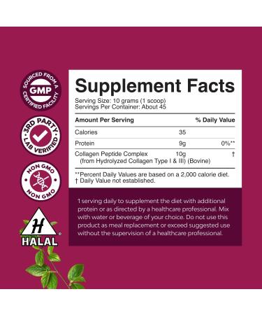 Bundle of High Absorption Magnesium Glycinate Capsules for Calming Sleep Plus Muscle Bone & Nerve Support and Multi Collagen Protein Powder for Women and Men - Hair Skin and Nails Vitamins - Buy Online on GoSupps.com