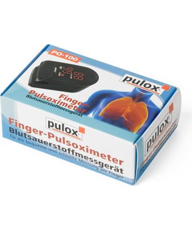Buy Pulse Oximeter Pulox PO-100 Solo | Accurate SpO2 & Pulse Measurement - Black - Includes Batteries | Fast International Shipping - Buy Online on GoSupps.com