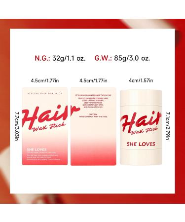 SHE Loves Broken Hair Artifact Hair Wax Stick Gel Cream Styling Hair Frizz Fixed Children Men and Women Styling Hair Finishing Wax Stick Hair Stick Hair Pomade Stick Hair Styling Wax Bar - Buy Online on GoSupps.com