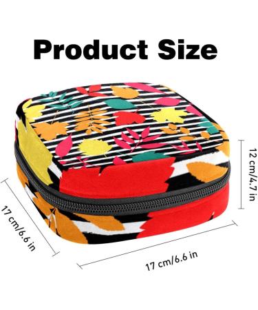 Javenproeqt Women's Binding Organizer - Reusable First Period Pocket | Large 17x17x12 cm | Lemon Green Pattern - Ideal for Girls & Women - Buy Online on GoSupps.com