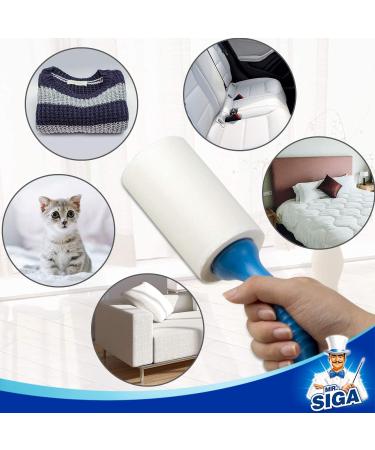 MR.SIGA Extra Sticky Lint Roller 5-Pack - Pet Hair Remover, 450 Sheets - Buy Online on GoSupps.com