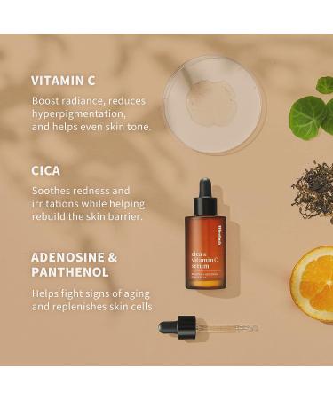 Cica Vitamin C Serum for Face - Korean Anti-Aging Discoloration Correcting Serum 1.1oz - Buy Online on GoSupps.com
