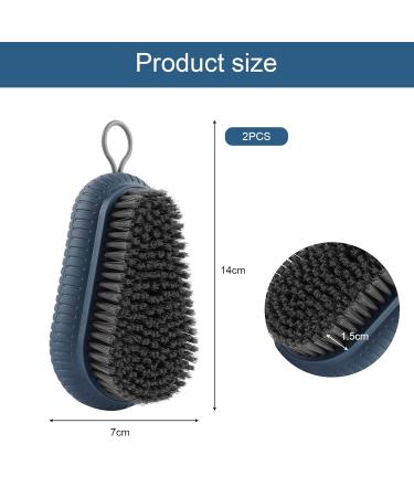 2-Piece Hand Washing & Nail Brush Set - Multi-Purpose Plastic Cleaning Brushes for Bathroom Toilet Sink & Workshop - Buy Online on GoSupps.com