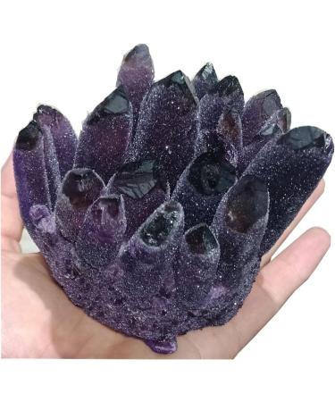 Natural Amethyst Cluster Quartz raw Stones Reiki Quartz for Crystal Minerals Gemstone Decoration Stone Mineral Specimen Purple - Buy Online on GoSupps.com