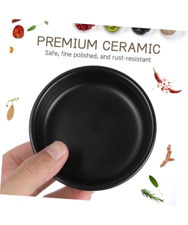 OUNONA 18 Pcs Japanese Seasoning Dish Serving Utensils I'm Wow Grilling Accessories Ceramic Dip Bowls Chafing Dishes Black Flatware Seasoning Bowl Dressing Dishes Side Dish re-usable 9X2.5CMx3pcs Blackx3pcs - Buy Online on GoSupps.com