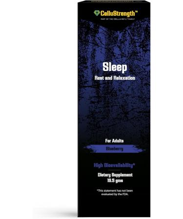 CelluStrength Sleep Spray - Blueberry Flavor 30 Servings | Natural Support for Rest & Relaxation with GABA Melatonin | High Bioavailability - Buy Online on GoSupps.com