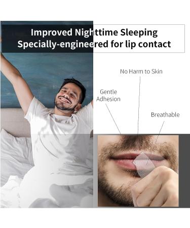 Mouth Tape for Men - 90pcs to Stop Snoring & Improve Sleep Quality - Buy Online on GoSupps.com