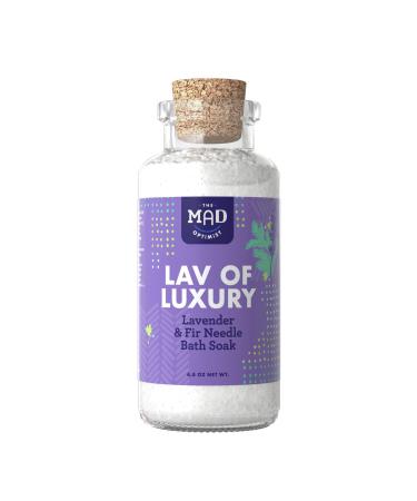 The Mad Optimist Lav of Luxury - Lavender & Fir Needle Bath Soak  6.8 Ounce Bottle