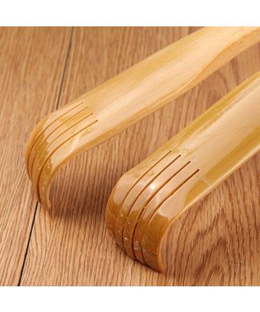 Bamboo Back Scratcher - 45 cm Body Massage Tool in Beige | Eco-Friendly Relief - Buy Online on GoSupps.com