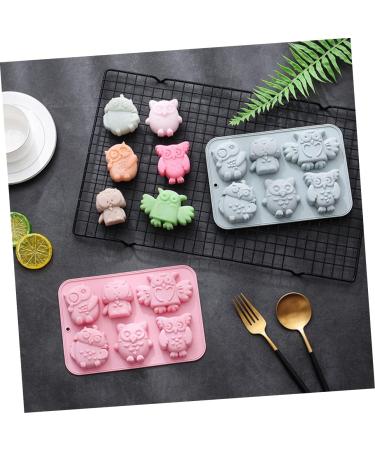 OUNONA 6 Pcs Baking Cake Mold Chocolate Molds Mold for Chocolate Cake Making Mold DIY Cake Mold Baking Pan Roasting Pan Creative Baking Mold Pudding Forest Baking Tools Baking Mould Candy 19.9x13.8cmx3pcs Pinkx3pcs - Buy Online on GoSupps.com