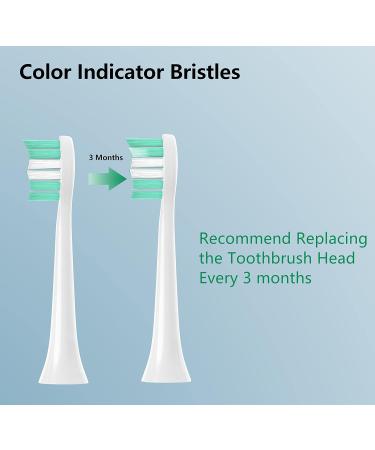 Gypoirul Toothbrush Replacement Heads - 10 Pack Compatible with Philips Sonicare 4100 5100 6100 HX9023, Optimal Plaque Control, Green - Buy Online on GoSupps.com