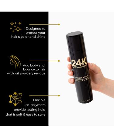Sally Hershberger 24K Supreme Stylist Voluminous Dry Shampoo - Instant Body Long Lasting Hold & Refreshing Formula - 8.5 Oz - Buy Online on GoSupps.com