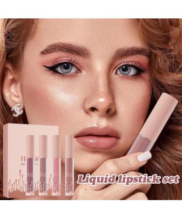 Shop Matte Liquid Lipstick - Long-Lasting Moisturizing Nude Red Tint | Waterproof Lip Gloss | 4 Colors Gift Set - Buy Online on GoSupps.com
