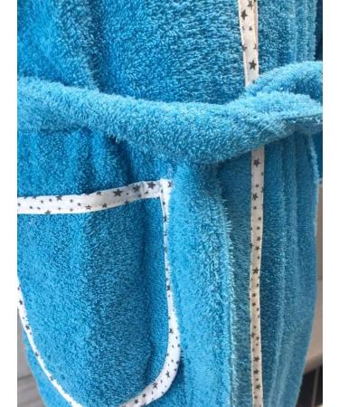 Wolimbo Personalized Dog Motif Bathrobe for Kids | Boys & Girls 98/104 (24-36 Months) - Turquoise - Buy Online on GoSupps.com