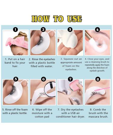 Buy Lash Shampoo for Extensions | Eyelash Extension Cleanser & Cleaning Kit - Best Quality & International Shipping - Buy Online on GoSupps.com