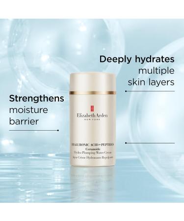 Elizabeth Arden Hyaluronic Acid + Peptides Ceramide Hydra-Plumping Water Cream Lightweight Gel Texture Deeply Hydrating + Firming Moisturizer 1.7 oz - Buy Online on GoSupps.com