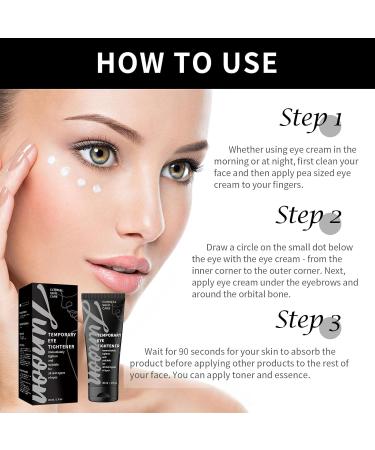 Instant Eye Tightener - Eye Bag Cream - Instant Firm Eye Cream for Dark Circles and Reduce Puffiness - Fade Fine Lines - Tightens and Smoothes Fine Lines for Women/Men - Buy Online on GoSupps.com