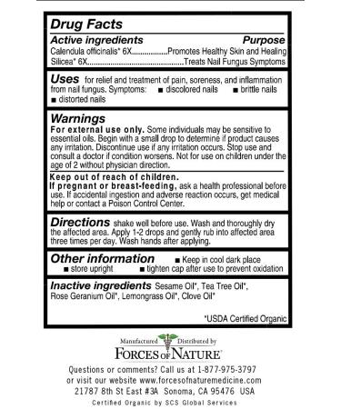 Forces Of Nature Nail Fungus Control Organic 0.37 oz - Natural Treatment - Buy Online on GoSupps.com