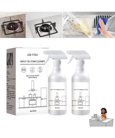 RICOO Splash Foam Spray Splash Foam Spray Oven Cleaner Splash Spray Tablets & Spray Bottle Foam Spray All Purpose Cleaner For Stubborn Grease & Grime Remover (2pcs)