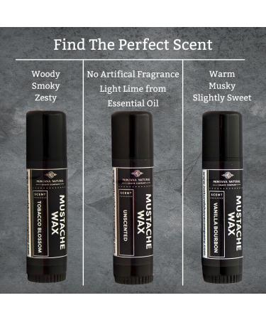 MNSC Fragrance Free Mustache Wax - Medium Hold Balm | All-Natural Hypoallergenic Handmade in USA - Buy Online on GoSupps.com
