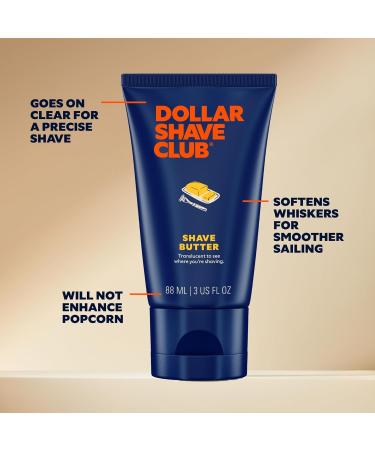 Dollar Shave Club Premium Gift Set | Extra Close Shaves with Cartridges Heavy Metal Handle Prep Scrub & Shave Butter - International Shipping Available - Buy Online on GoSupps.com