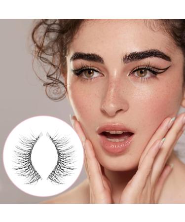 Buy Half Lashes Wispy Cat Eye 3D Fluffy False Lashes - 10 Pairs Natural Look Soft Eyelashes (6MM-10MM) D03 - International Shipping Available - Buy Online on GoSupps.com