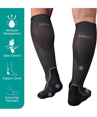 Shop Jobst Sport Running Stockings - Compression for Men & Women | Enhance Blood Circulation | Soft Lightweight & Breathable in Cool Black - Buy Online on GoSupps.com