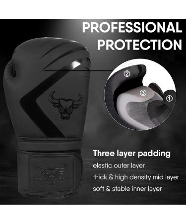 Buy Beast Rage Boxing Gloves - Kickboxing & Training Gloves for Men & Women | 8oz to 16oz - Matte Black Muay Thai Gear - Buy Online on GoSupps.com