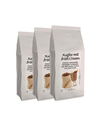 C&T Aromatic Coffee Flavored Coffee Irish Cream 3 x 1000 g Economy Pack Premium Coffee Flavored Coffee
