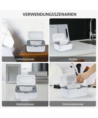 Cheerhom Baby Wet Wipes Storage Box - Beige Moisture Box for Home & Office | 18 x 12.2 x 7cm - Buy Online on GoSupps.com