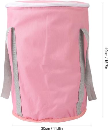 Verdant Touch Foot Soaking Bath Bag Collapsible Foot Soaking Bath Bag 5 Layer Insulated Waterproof Portable Travel Foot Bath Bag with Lid for Travel Camping Pink - Buy Online on GoSupps.com