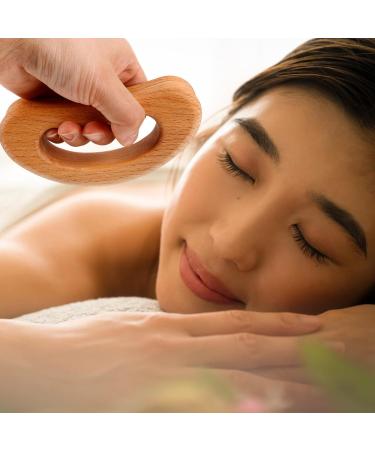 Beavorty Holz-Gua-Sha Tool | Manual Deep Tissue Massage for Neck & Back | Wooden Massage Device - Beige - Buy Online on GoSupps.com