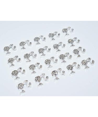 LIFOOST 3D Barbie Head Nail Charms - 20 PCS Silver Metal Decorations for Acrylic Nails | Cute & Kawaii Nail Charms (LIF114) - Buy Online on GoSupps.com