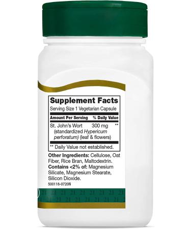21st Century St. John's Wort Extract - 60 Vegetarian Capsules for Mood Support - Buy Online on GoSupps.com