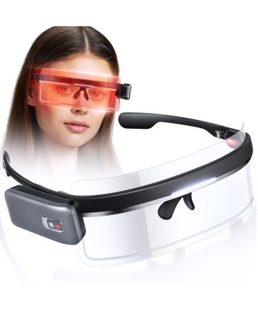 Hiboom Heated Eye Mask for Dry Eyes Graphene Infrared Heat Therapy Eye Heating Mask Type C Cordless Electric Heated Eye Mask for Men and Women Eye Fatigue Stye Sinus Blepharitis and MGD