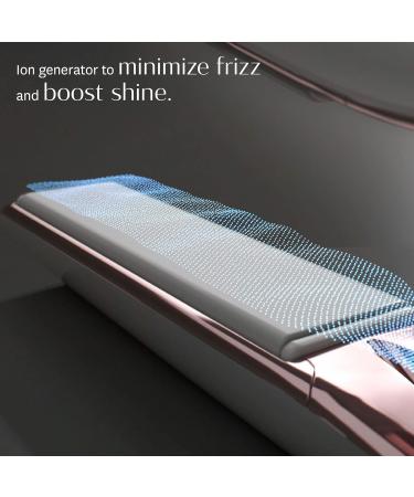 T3 Smooth ID 1 Flat Iron with Touch Interface - Digital Ceramic Flat Iron with Interactive HeatID Technology White/Rose Gold - Buy Online on GoSupps.com