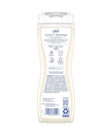 Dial Body Wash Healthy Hydration Coconut Milk + Vitamin E 16 fl oz (Pack of 4) Gentle Leaves Skin Feeling Soft In 1 Shower Dermatologist-Tested No Parabens & Silicones - Buy Online on GoSupps.com