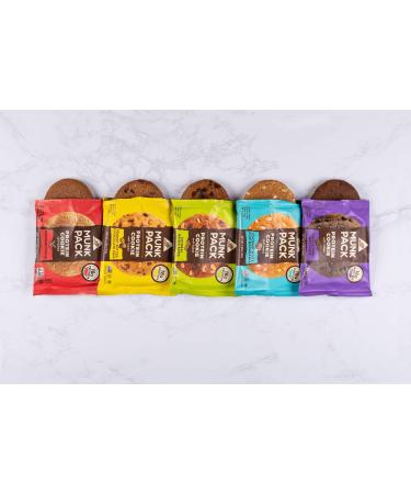 Munk Pack Double Dark Chocolate Protein Cookies - 18g Protein, Soft Baked, Vegan, Gluten Dairy Soy Free (12 pack) - Buy Online on GoSupps.com