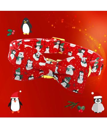 Lionheart Glory Christmas Dog Collar - Adjustable Soft Fly Collars for Small Dogs - Red Penguin Design - XS (1 Pack) - Buy Online on GoSupps.com