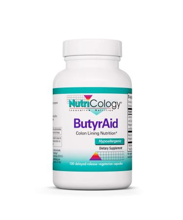 Nutricology ButyrAid 100 Delayed-Release Vegetarian Capsules
