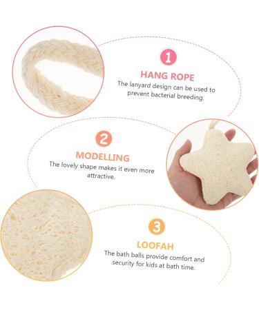 Buy Balacoo Loofah Bath Ball - Soft Exfoliating Natural Sponge & Cartoon Bath Towel for Kids | International Shipping Available - Buy Online on GoSupps.com