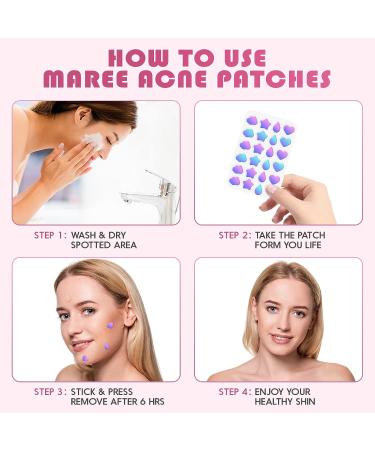 Vastcury Acne Patches with Natural Plant Extracts & Tea Tree Oil - 72 Hydrocolloid Dots for Acne Treatment - Buy Online on GoSupps.com