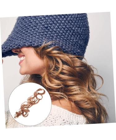minkissy French Curly Wig Crochet Braiding Hair Deep Wave Wig Hair Extensions for Braids Braid in Hair Extensions Crochet Hooks for Hair Braiding Wig Loose To Weave High Temperature Wire 70X8CM Brown - Buy Online on GoSupps.com