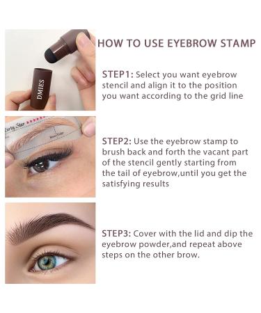 One-Step Eyebrow Stamp Stencil Kit - Dark Brown Brow Shaping Solution - Buy Online on GoSupps.com