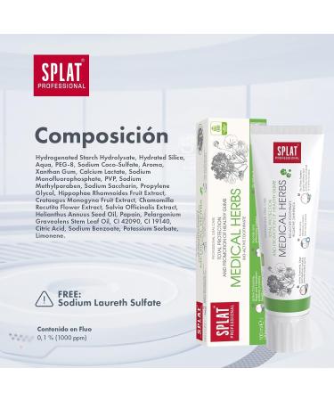 Splat Professional Bioactive Toothpaste 100ml | Full Protection & Gum Health with Medical Herbs - International Shipping Available - Buy Online on GoSupps.com