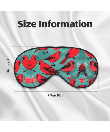 Red Birds Fauna Wild Soft Sleep Eye Mask | Breathable Female Eye Patch for Travel & Relaxation - Shop Internationally - Buy Online on GoSupps.com