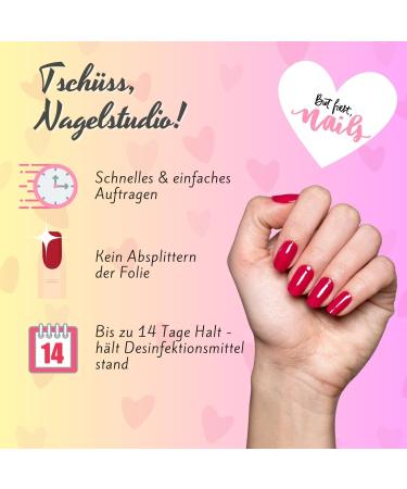 Ultra-Thin Pink Nail Foils - My Nails Rosarot I 16 Self-Adhesive Nail Art Strips for Natural & Acrylic Nails - Buy Online on GoSupps.com